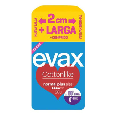 EVAX COTTONLIKE NORMAL PLUS ALAS 28 UDS.