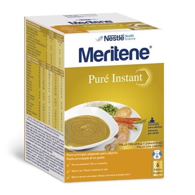 MERITENE PURE POLLO PATATAS/ZAN 75G 6U