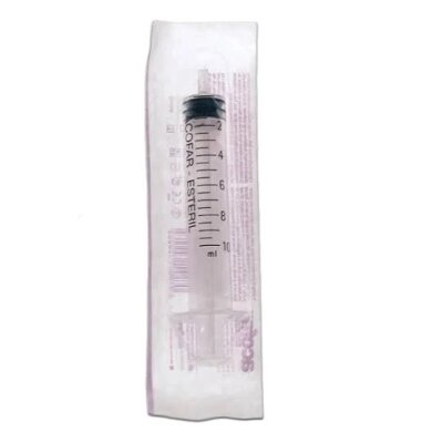 ACOFAR JERINGA 3 PIEZAS ESTERIL S/AG 10M