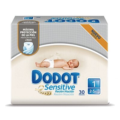 DODOT SENSITIVE TALLA 1 2-5 KG 44 U