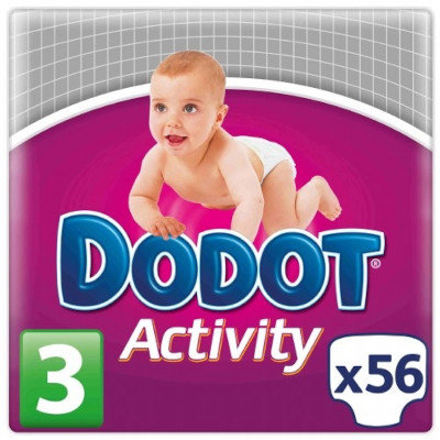 PAÑAL DODOT ACTIVITY T.3 5-10 KG 56 UDS