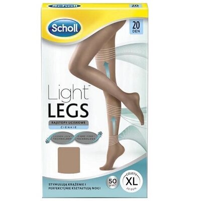 SCHOLL MEDIAS LIGERA 20DEN CARNE T.XL