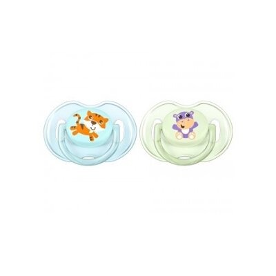 CHUPETE AVENT SAFARI NIÑO SILIC 0-6M 2UD