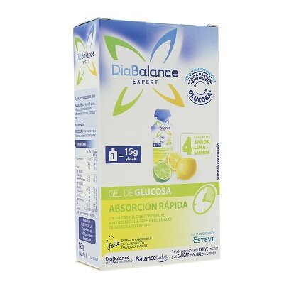 DIABALANCE EXPERT GEL GLUCOSA LIMON 4UND