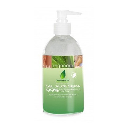 SANASUR GEL ALOE ROSA MOSQ MENTOL 500ML