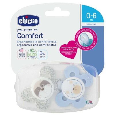 CHUPETE CHICCO PHYSIO COMFORT SILIC 0-6M