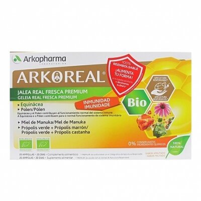 ARKOREAL JALEA REAL FRUTAS 20 AMPOLLAS