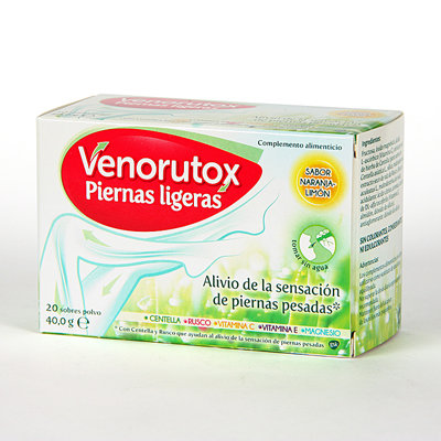 VENORUTOX PIERNAS LIGERAS 20 SOBRES