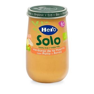 HERO BABY SOLO VERDURA POLLO ARROZ 190GR