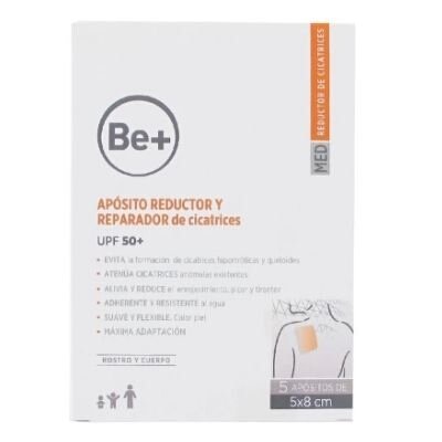 BE+ APOSITO REDUC REPAR CICATRI 5X8CM 5U