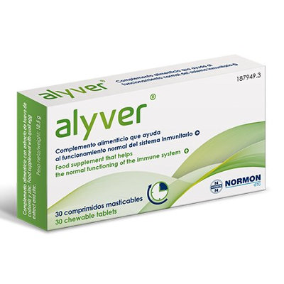 ALYVER 30 COMPRIMIDOS MASTICABLES