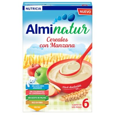 ALMINATUR CEREALES MANZANA 250GR
