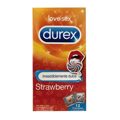 DUREX EMOJI PRESERVATIVOS FRESA 12 UD