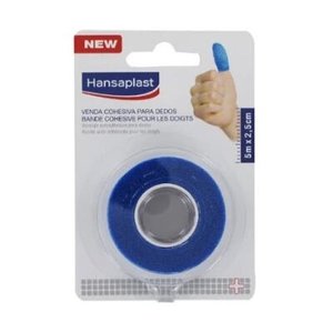 HANSAPLAST V COHESIVA DEDOS AZUL 5MX2,5C