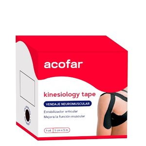 ACOFARSPORT KINESIOLOGY TAPE NEGRO