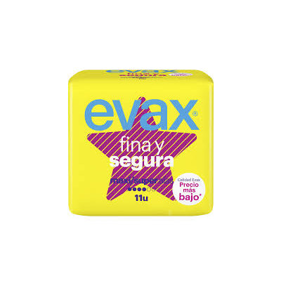COMPRESAS EVAX FINA Y SEGURA SUPER 11 UD
