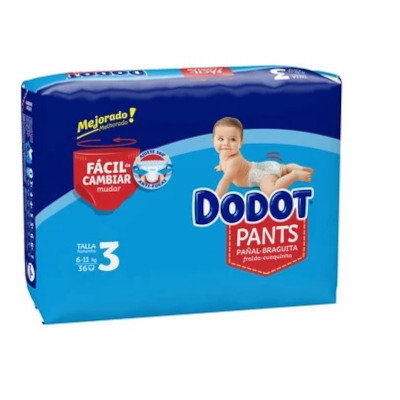 DODOT PANTS TALLA 3 6-11 KG 36 UDS
