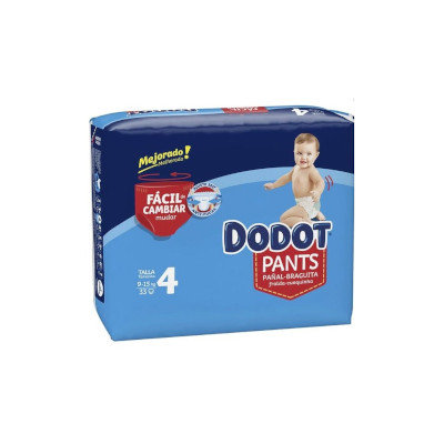 DODOT PANTS TALLA 4 9-15 KG 33 UDS