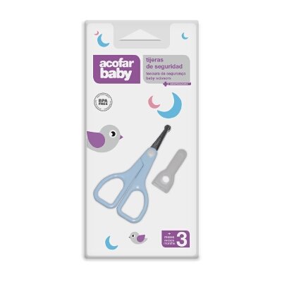 ACOFARBABY TIJERAS SEGURIDAD AZUL