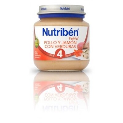 NUTRIBEN POT INI POLLO JAMON VERDUR 120G