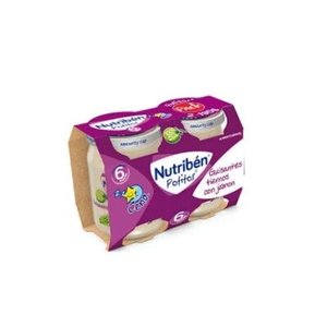 NUTRIBEN CENA GUISANTES CON JAMON 2X190G