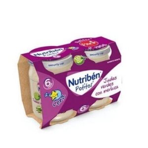 NUTRIBEN CENA JUDIAS CON  MERLUZA 2X190G