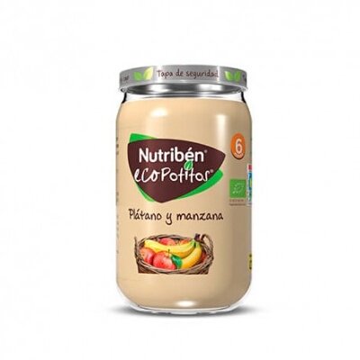 NUTRIBEN ECOPOTITOS PLATANO MANZANA 235G