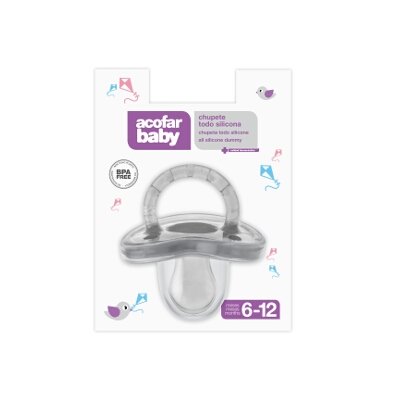ACOFARBABY CHUPETE TODOSILICONA 6-12M