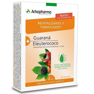 ARKOCAPSULAS COMPLEX GUARANA ELEUTER 40