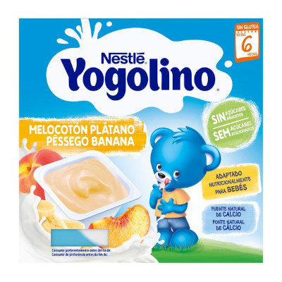 YOGOLINO MELOCOTONYPLATANO S/AZ 4X100G