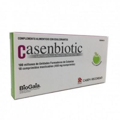 CASENBIOTIC SABOR MANZANA 10 COMPRIMIDOS