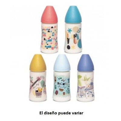 BIBERÓN 270 ml TET.ANATÓMICA T1M SILICON