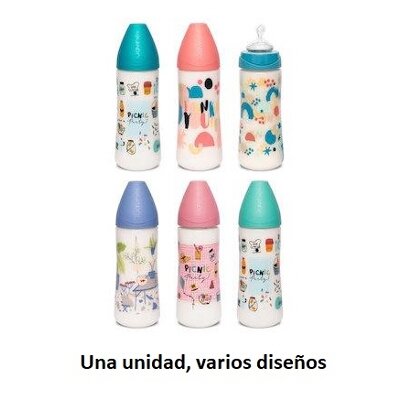 BIBERÓN 360 ml TET.ANATÓMICA T2L SILICON