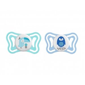 CHUPETE CHICCO PHYSIO LIGHT AZUL 2-6M 2U