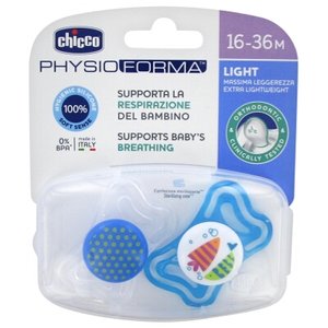 CHUPET CHICCO PHYSIO LIGHT AZU 16-36M 2U