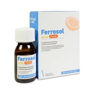 FERROSOL GOTAS FORTE 30ML SOL+2,5G POLVO