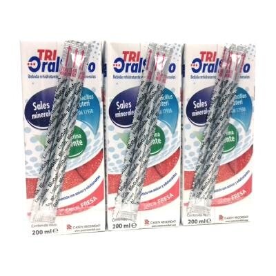 TRI ORALSUERO FRESA 3 UNIDADES 200 ML