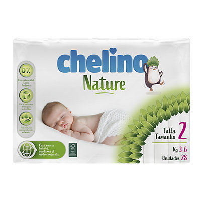PAÑAL INFAN CHELINO NATURE T2 3-6 KG 28U