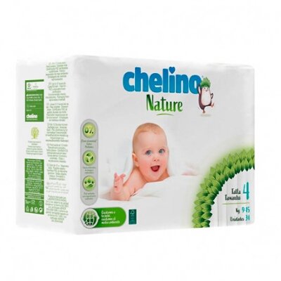PAÑAL INFAN CHELINO NATURE T4 9-15KG 34U