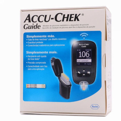 ACCU CHEK GUIDE GLUCOMETRO MEDID+PINCHAD