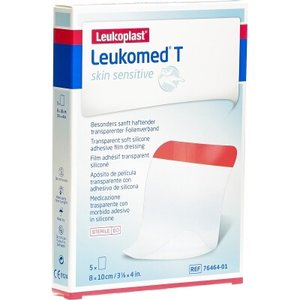 LEUKOMED T SKIN SENSIT 8X10 CM 5 UDS