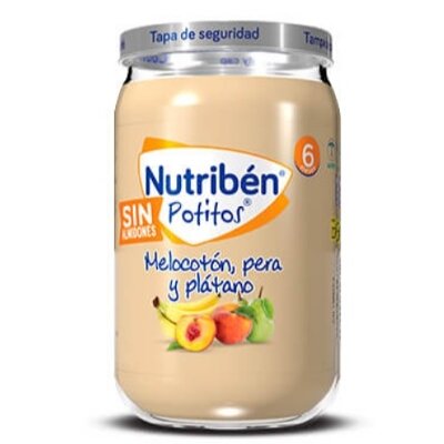 NUTRIBEN POT MELOCOTON PERA PLATANO 235G