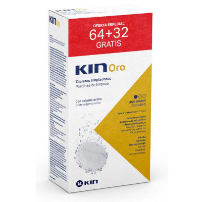 KIN ORO TABLETAS LIMPIADORAS 64+32