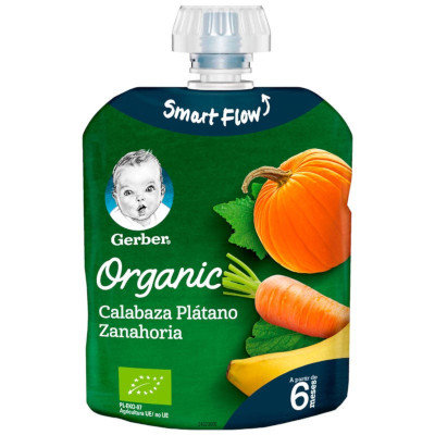 GERBER POUCH ORGANIC CALAB-PLA-ZAN 1x90G