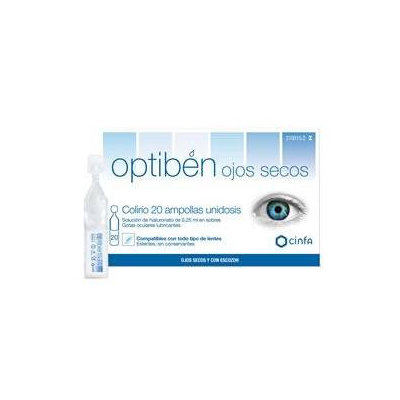 OPTIBEN GOTAS SEQUEDAD OCULAR 20 AMP