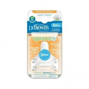 DR BROWN´S TETINA BOCA ANCHA N2 3 MES 2U