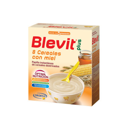 BLEVIT PLUS 8 CEREALES MIEL  300 G.