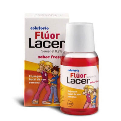 LACER COLUTORIO FLUOR SEM. 0,2 FRESA 100