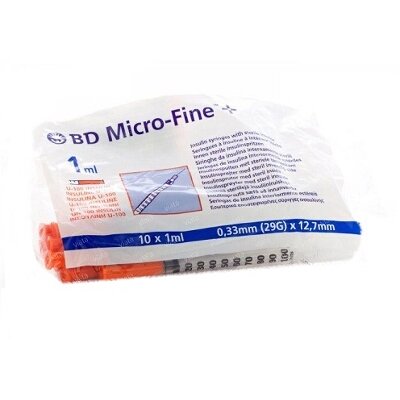 JERINGA INSULINA MICROFINE 1ML 10 UNIDS