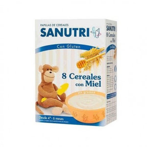 SANDOZ PAPILLA 8 CEREALES MIEL 600 G.